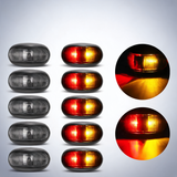 10X LED clearance lights amber red side marker lamp truck trailer caravan 12-24V