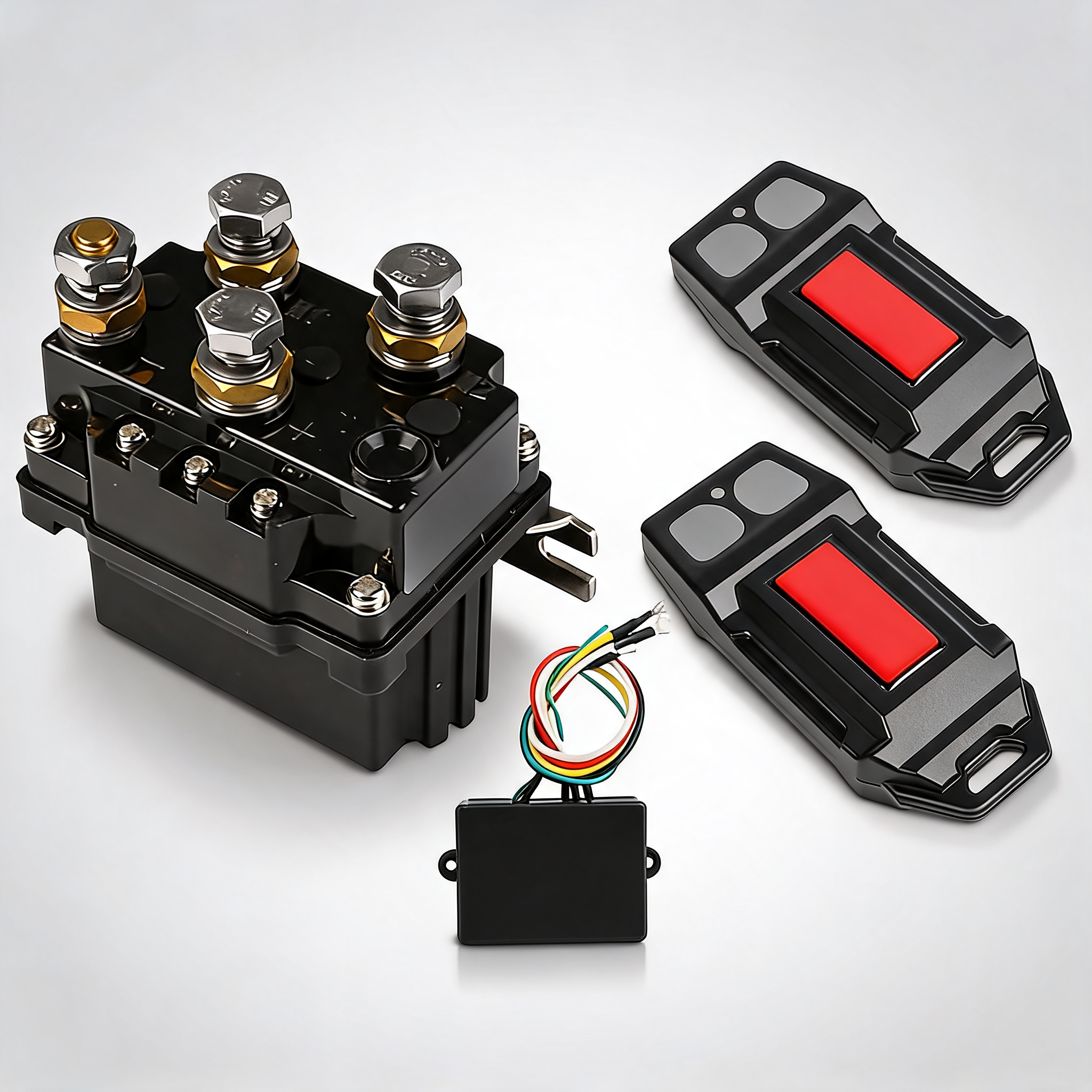 X-BULL 12V winch remote control winch relay solenoid twin handset easy to install