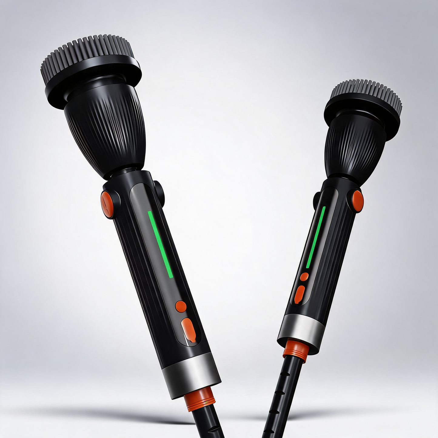 Black powerful torque silent extendable Smart-Sensing electric cleaning brush