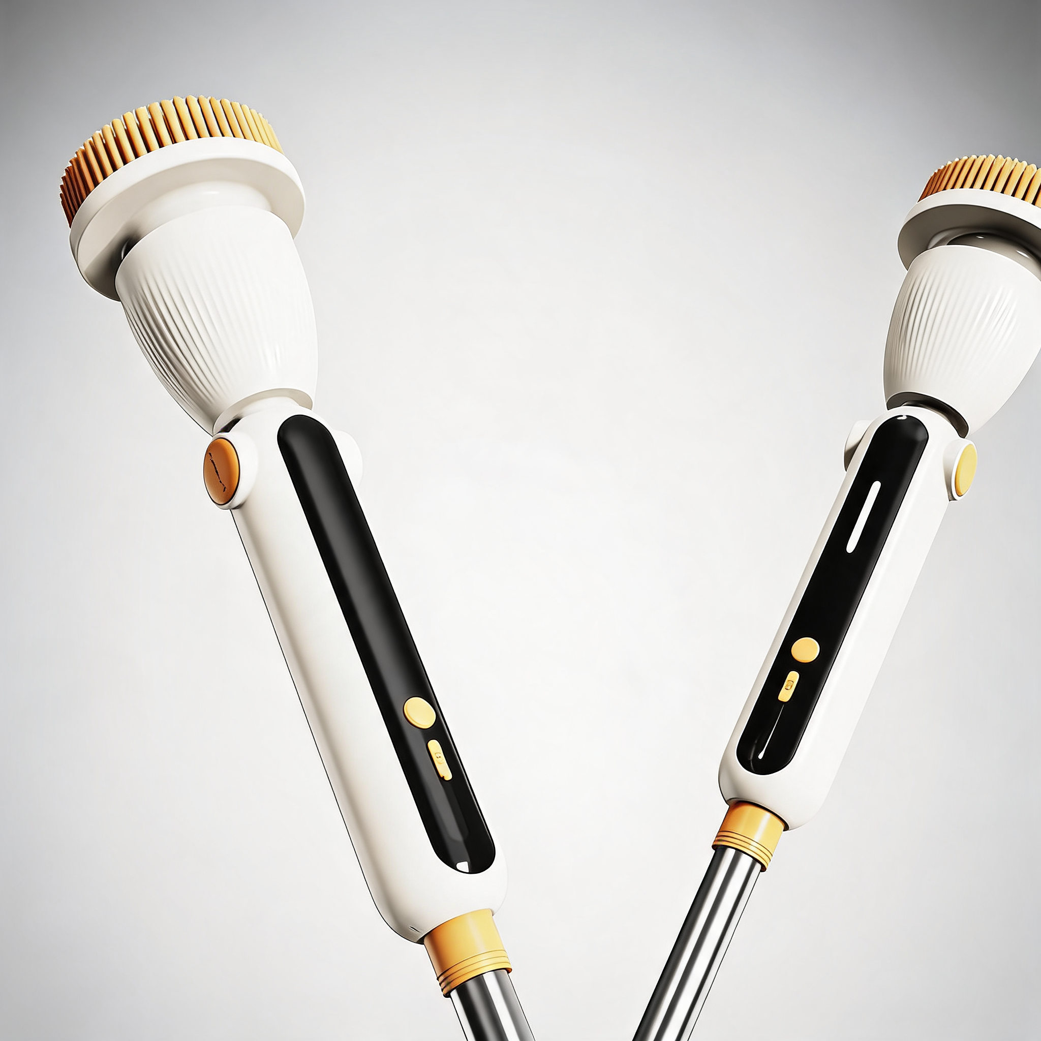 Powerful torque silent extendable Smart-Sensing electric cleaning brush