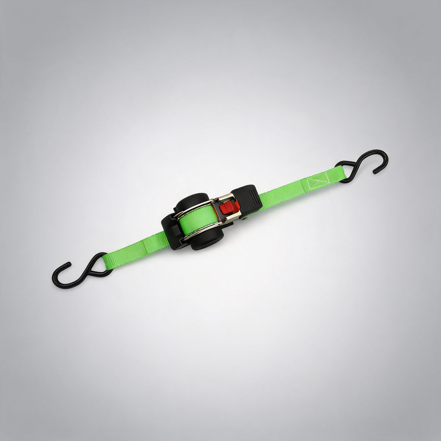 Quick release automatic heavy duty retractable ratchet tie down strap green 25mm x 3m