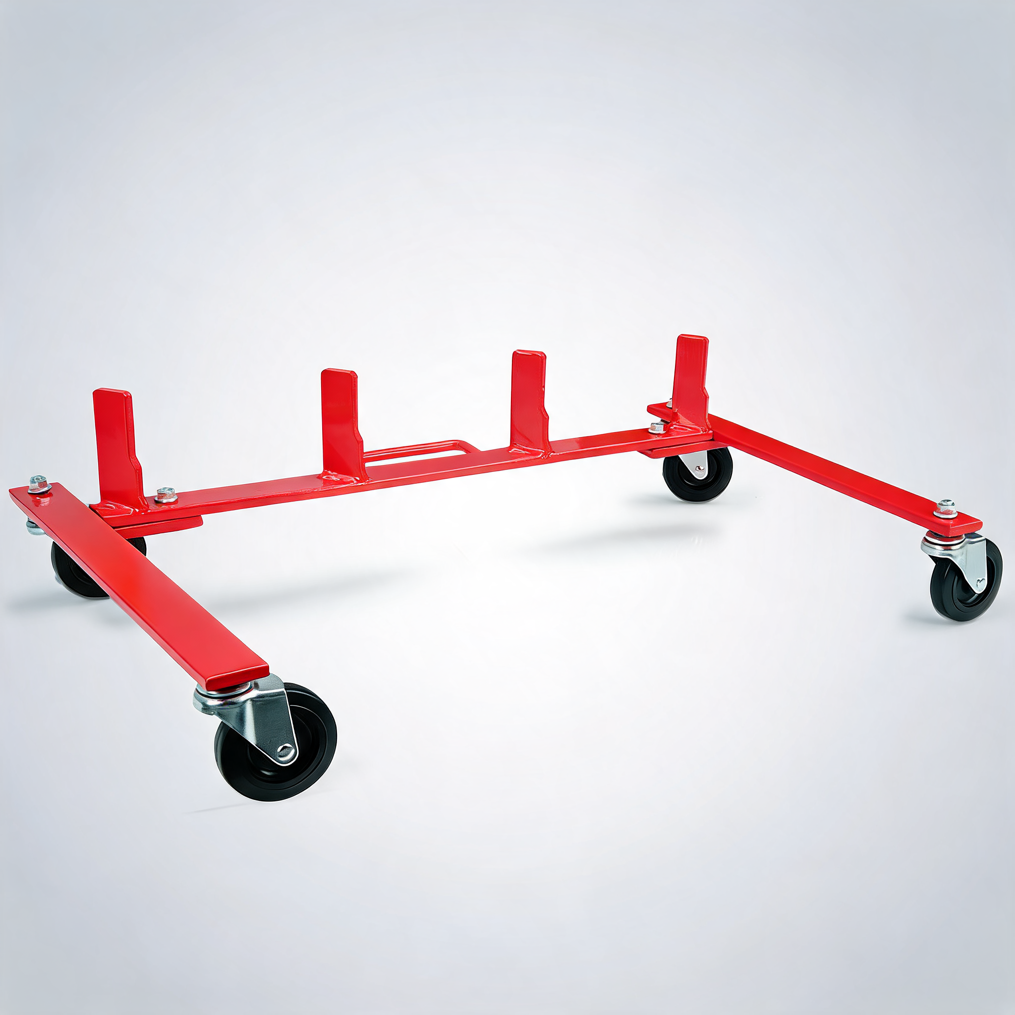 T-Rex vehicle positioning jack storage rack stand heavy duty design with locking castor wheels
