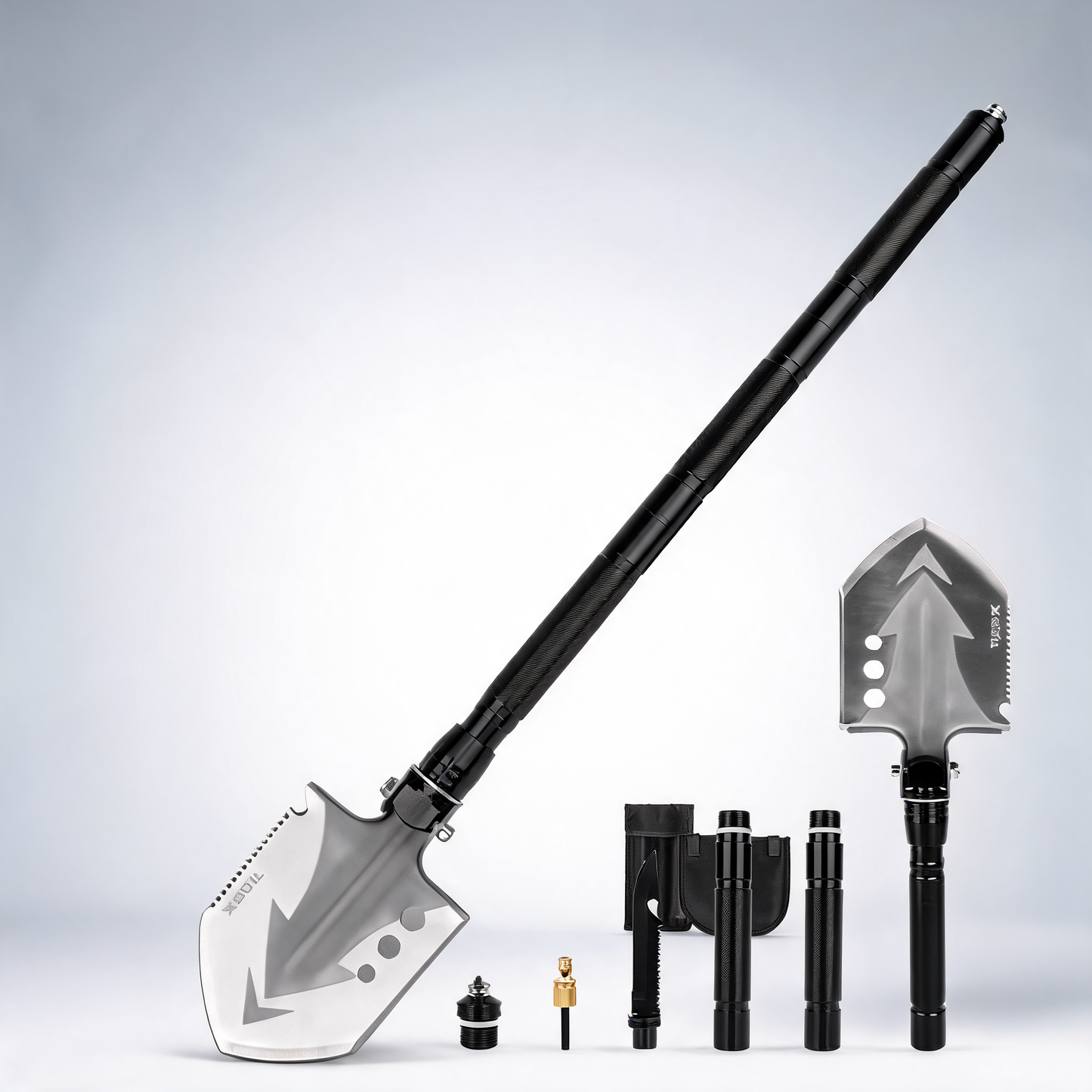X-BULL folding shovel outdoor camping survival tools multifunction military