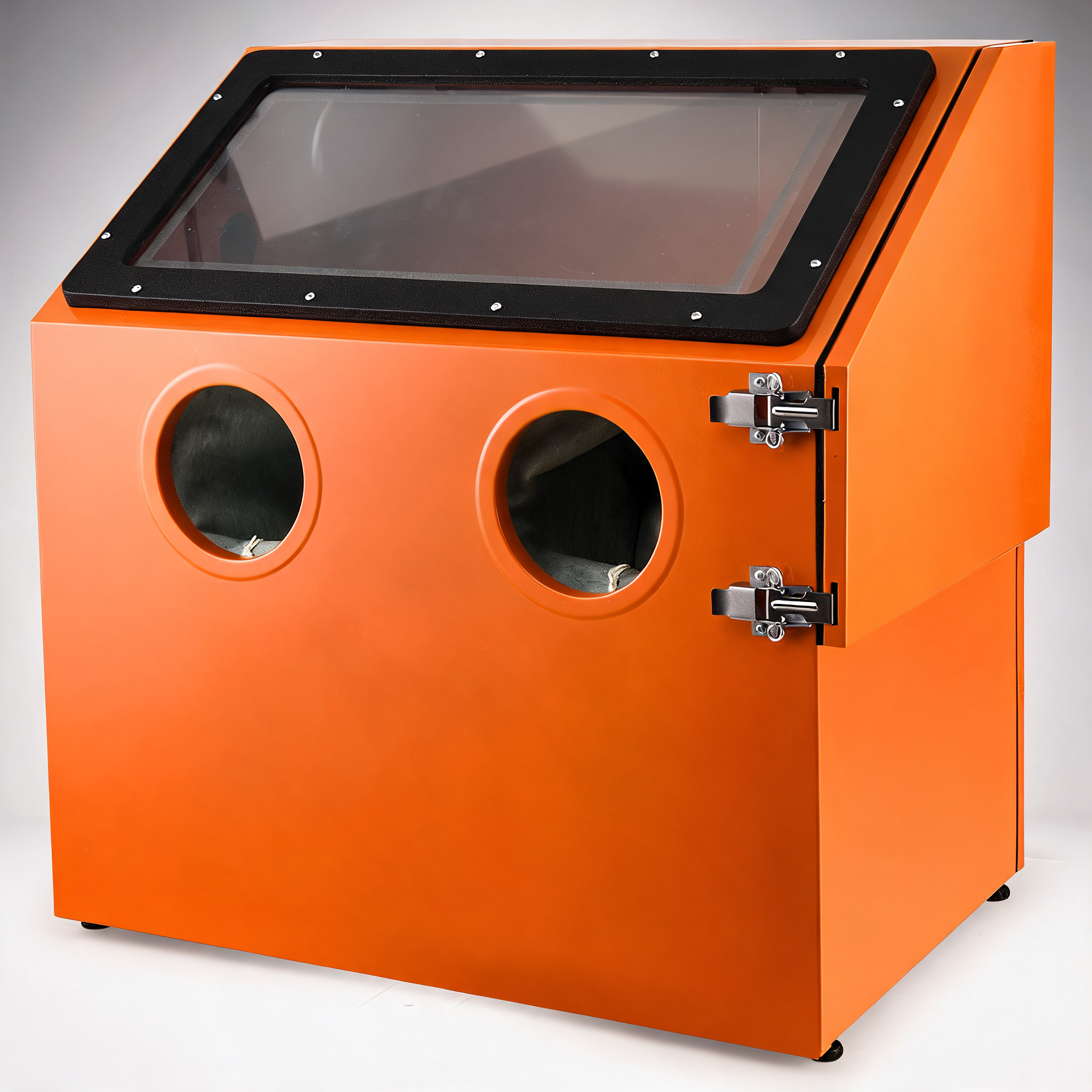 UNIMAC 110L benchtop sandblasting cabinet with sandblast gun set with hose LED light