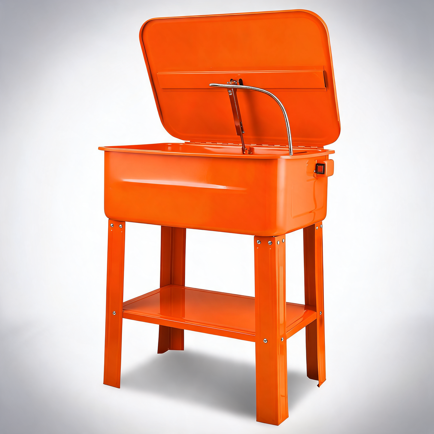 Unimac 86L heavy duty multi purpose auto parts washer with removable work shelf parts basket