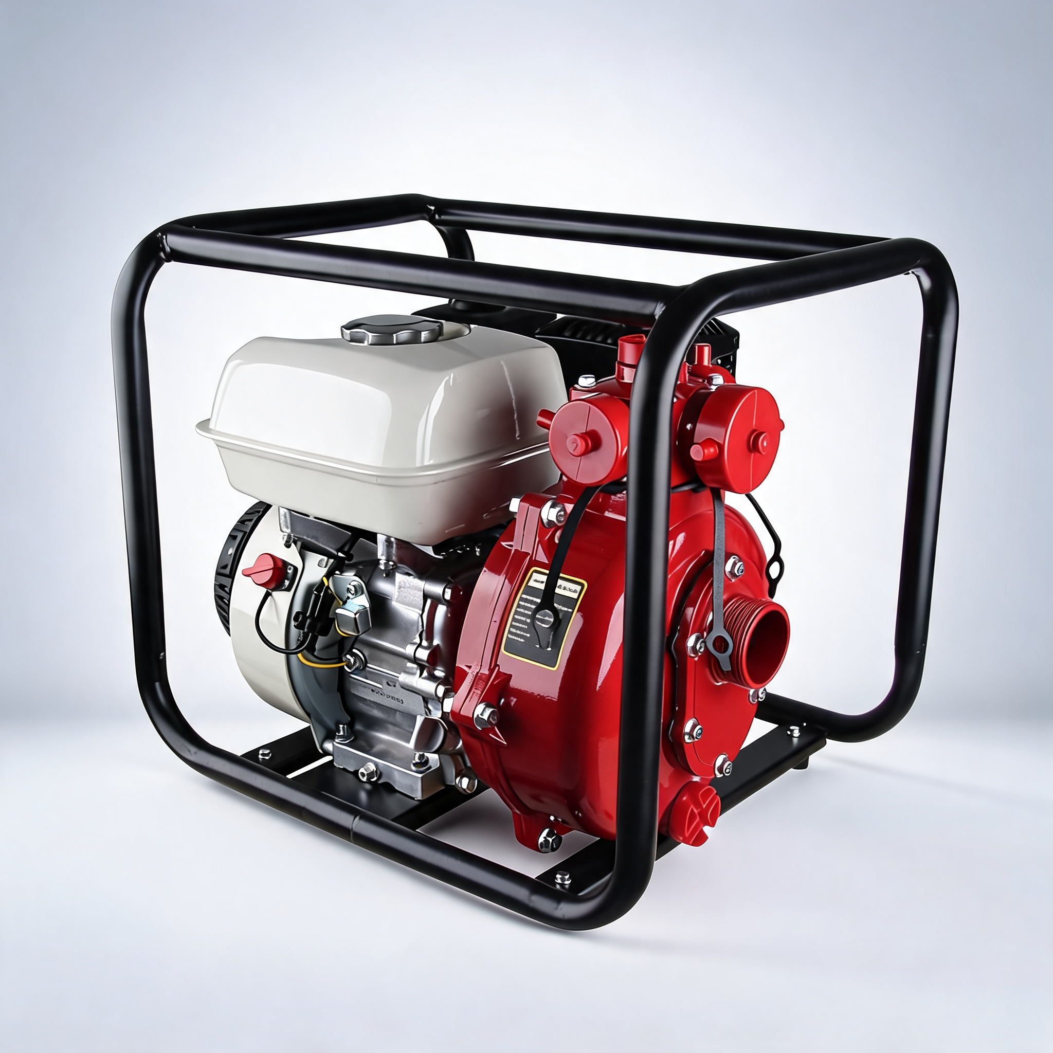 Fire fighting petrol water pump GP200 twin impeller with a honda engine