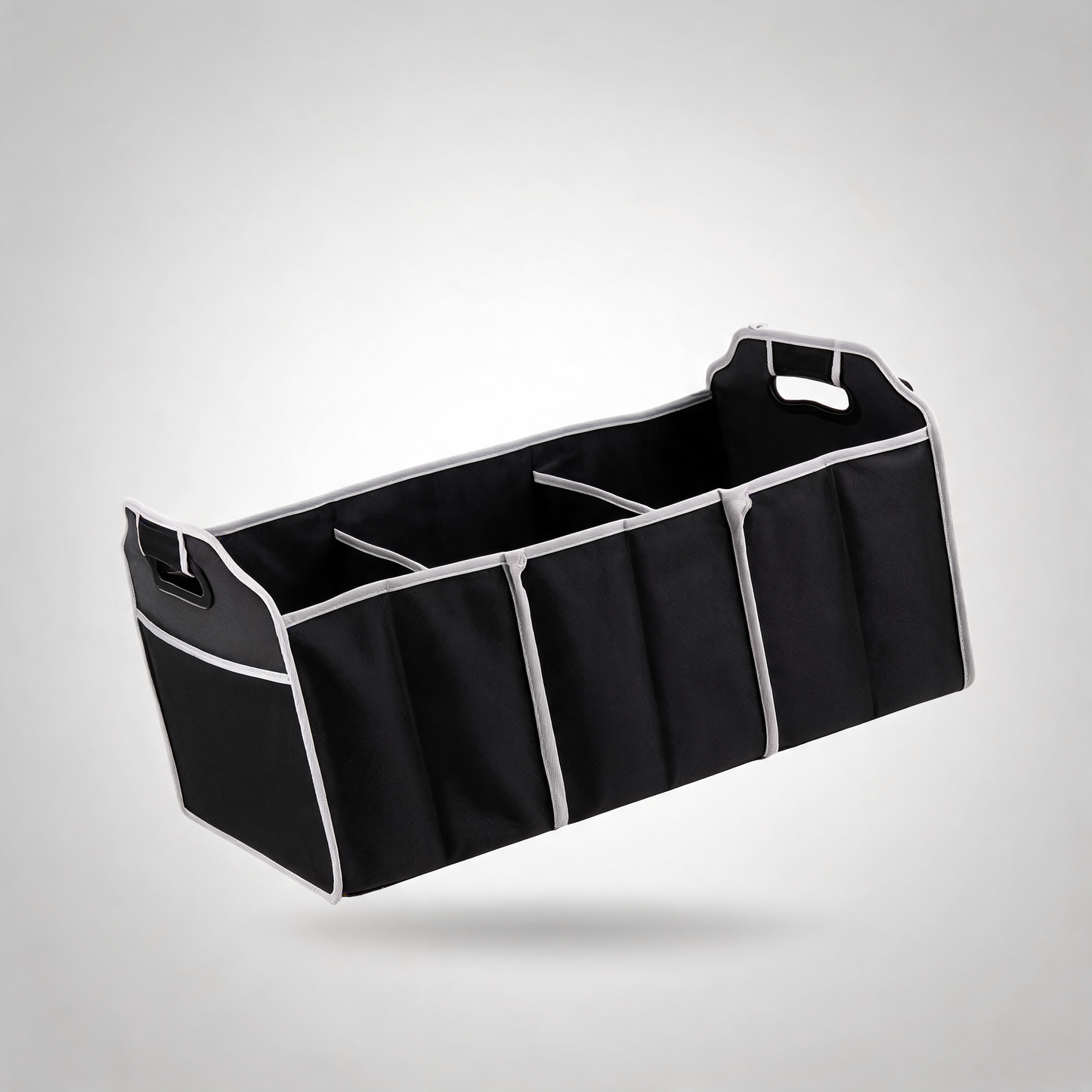 Deluxe collapsible car boot organiser with cooler bag trunk storage bag folding