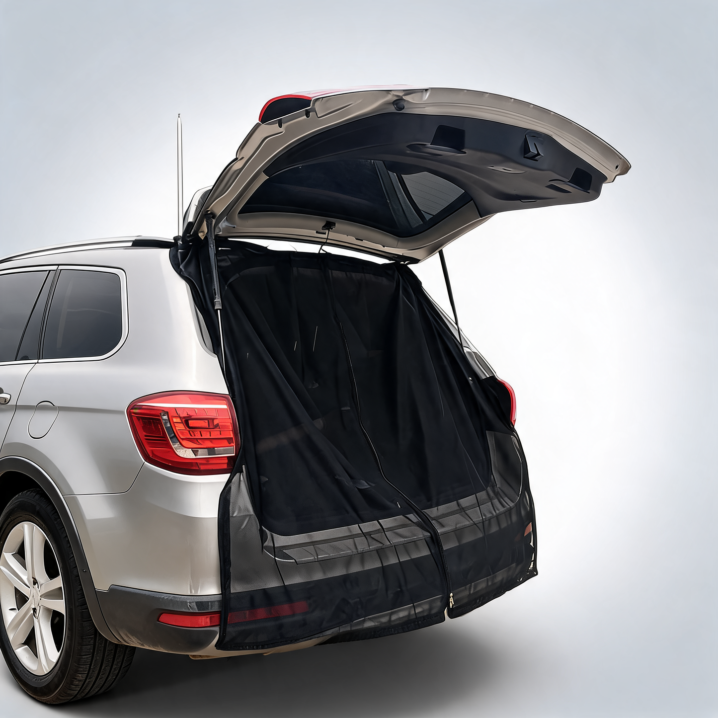 XL magnetic car tailgate mosquito net camping and outdoor bug screen