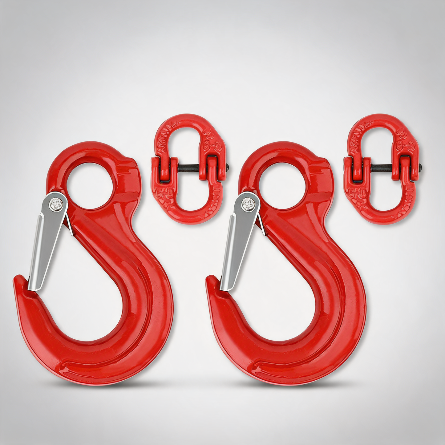 2X 6mm hammerlock eye sling hook safety chain caravan trailer connecting extend