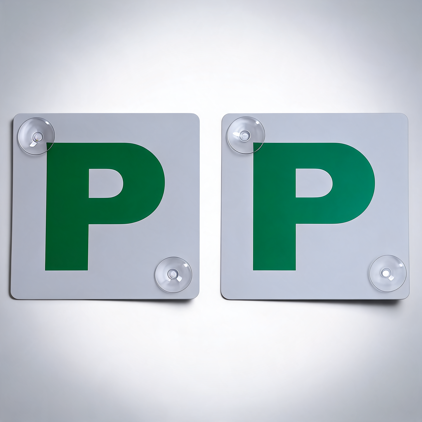 2X green p plates suction probationary car window signs for NSW new south wales