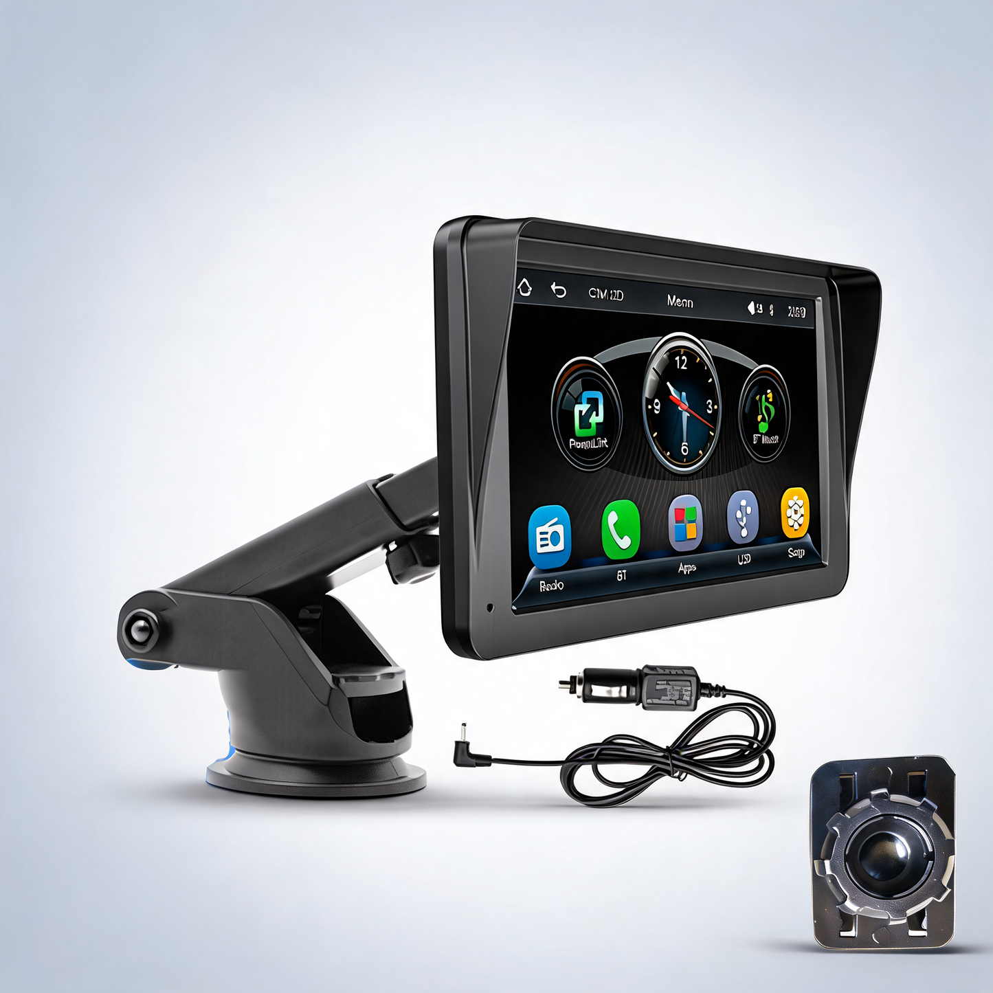 7Inch portable wireless apple CarPlay android auto touch screen car radio stereo AU