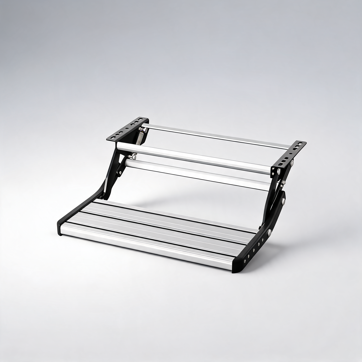 Weisshorn manual pull out caravan step folding RV entry stair 200KG capacity Non-Slip aluminium