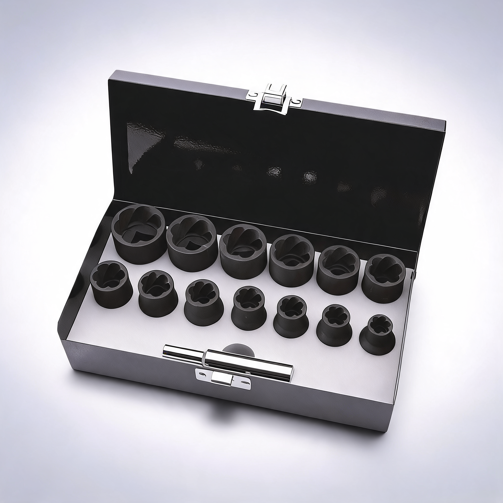 14Pcs wurth 1/2 inch spiral twist socket nut set kit ratchet wrench