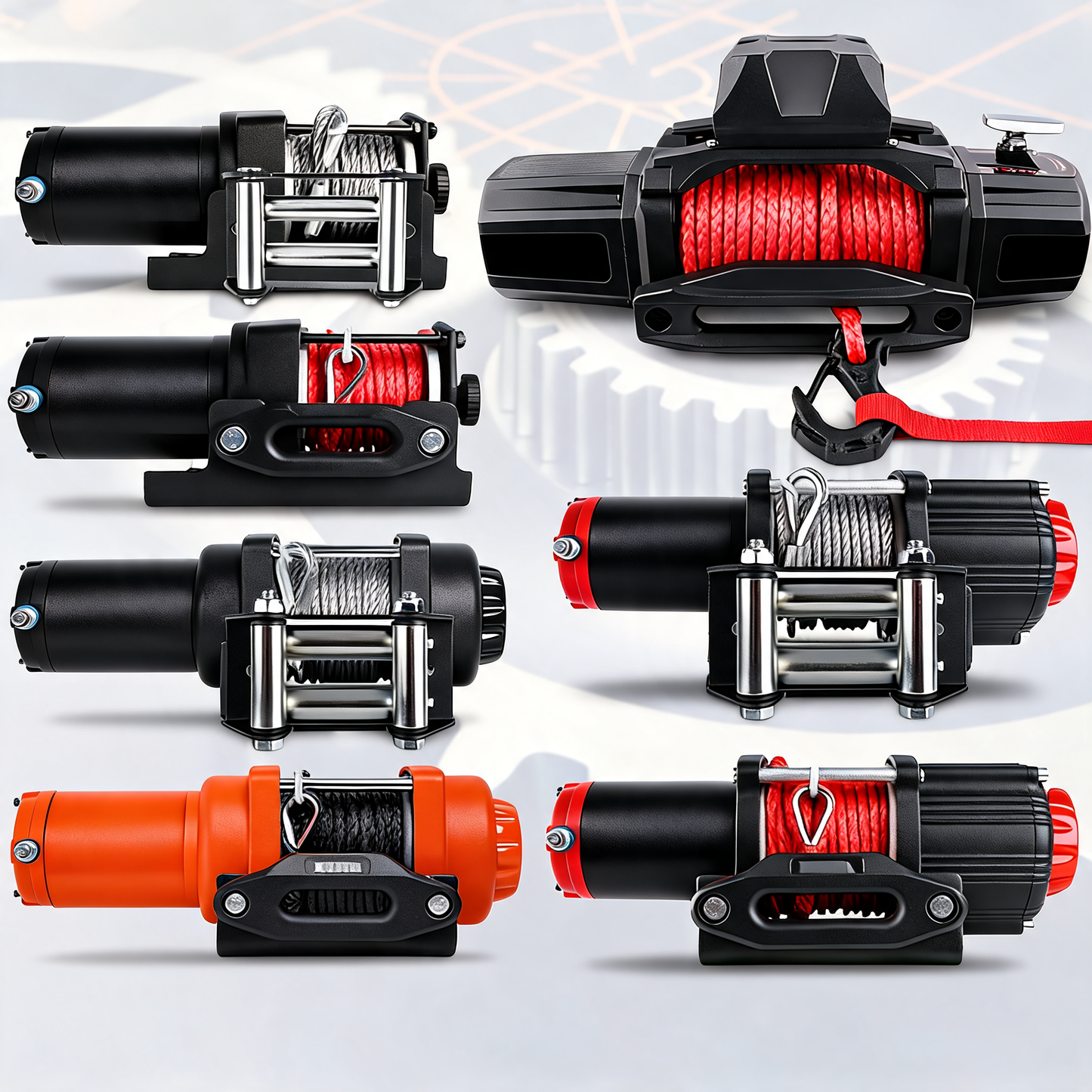 X-BULL electric winch 12V 12000LBS synthetic rope wireless remote 4WD 4X4 car trailer