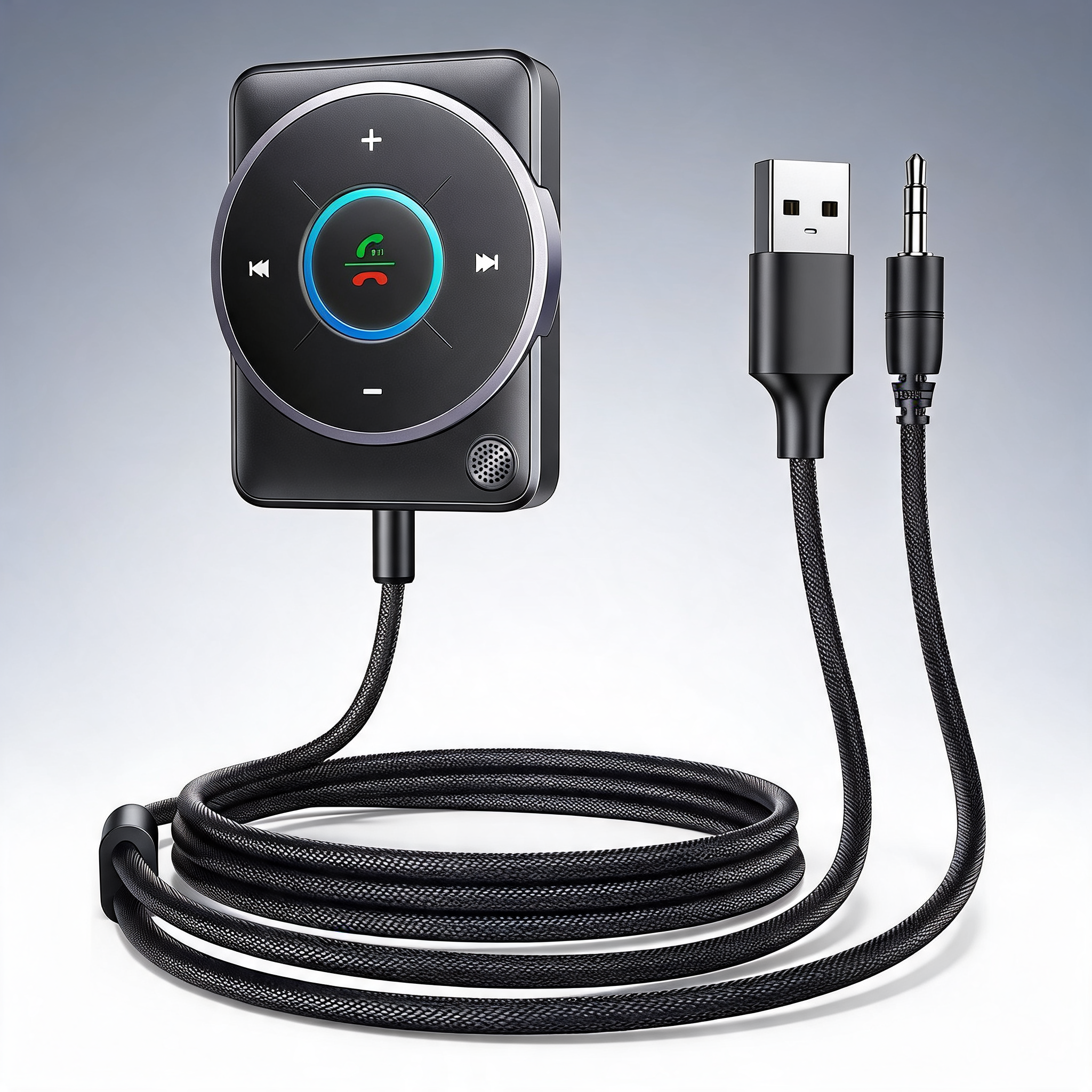 UGREEN 35002 bluetooth 5.4 aux car adapter enhanced connection and noise cancellation