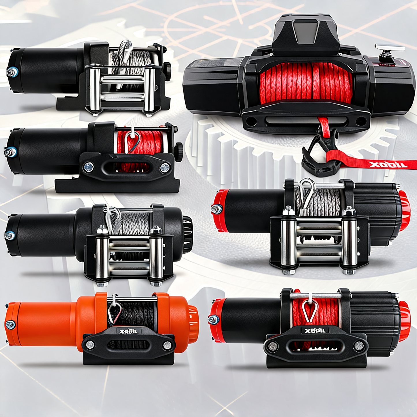 X-BULL electric winch 12V 5000LBS synthetic rope wireless remote ATV UTV boat trailer