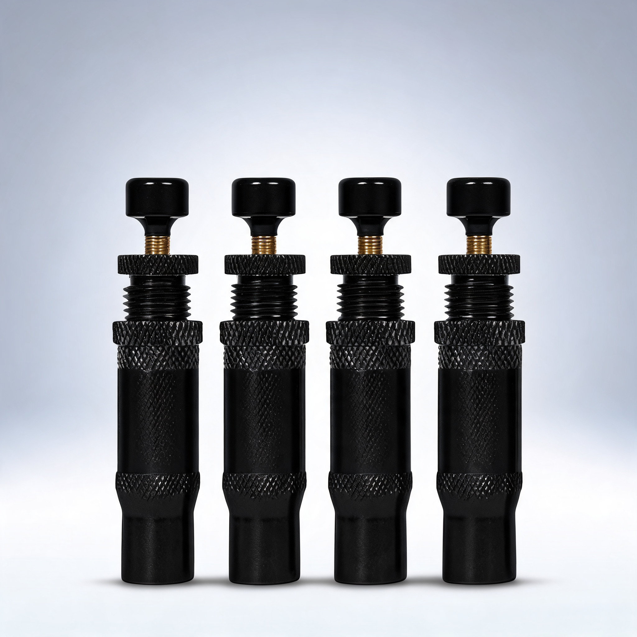 Adjustable Auto-Stop tyre deflator valve kit 10-30 PSI 4PCS screw-on for offroad