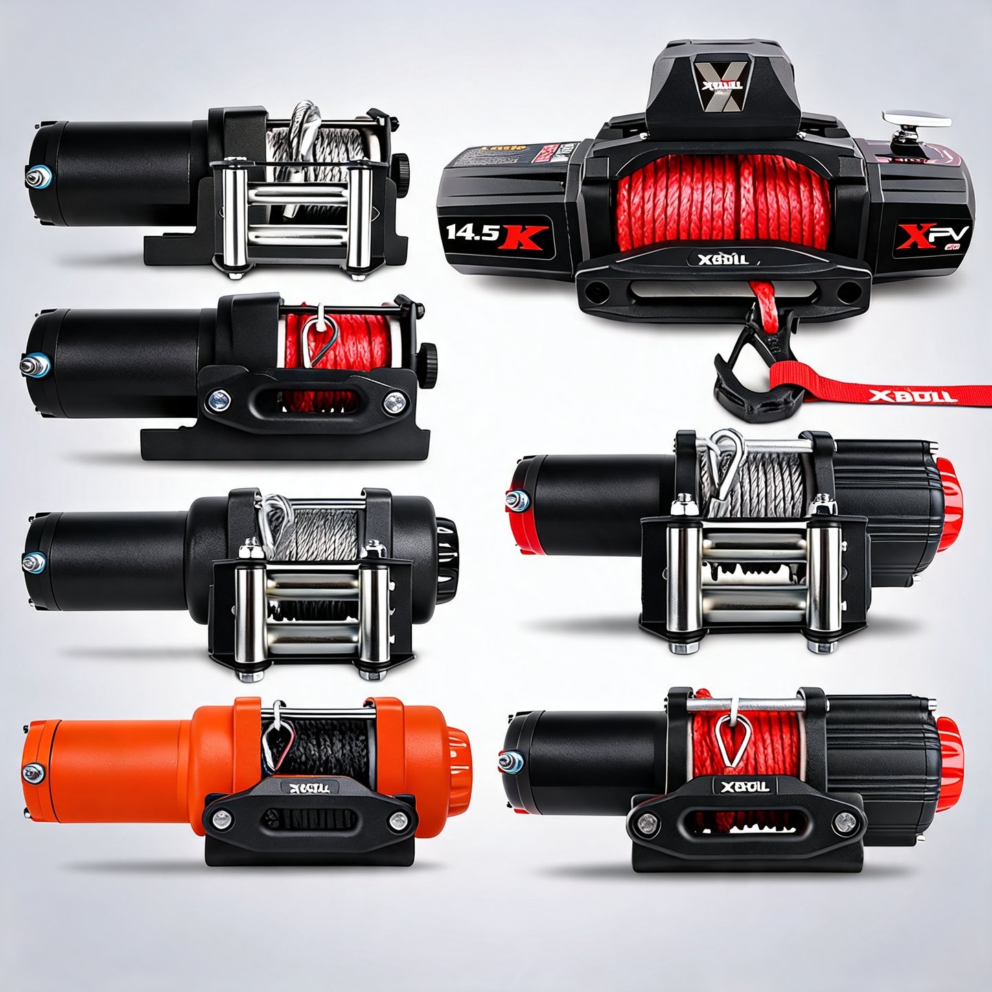 X-BULL electric winch 12V 5000LBS steel cable wireless remote ATV UTV boat trailer