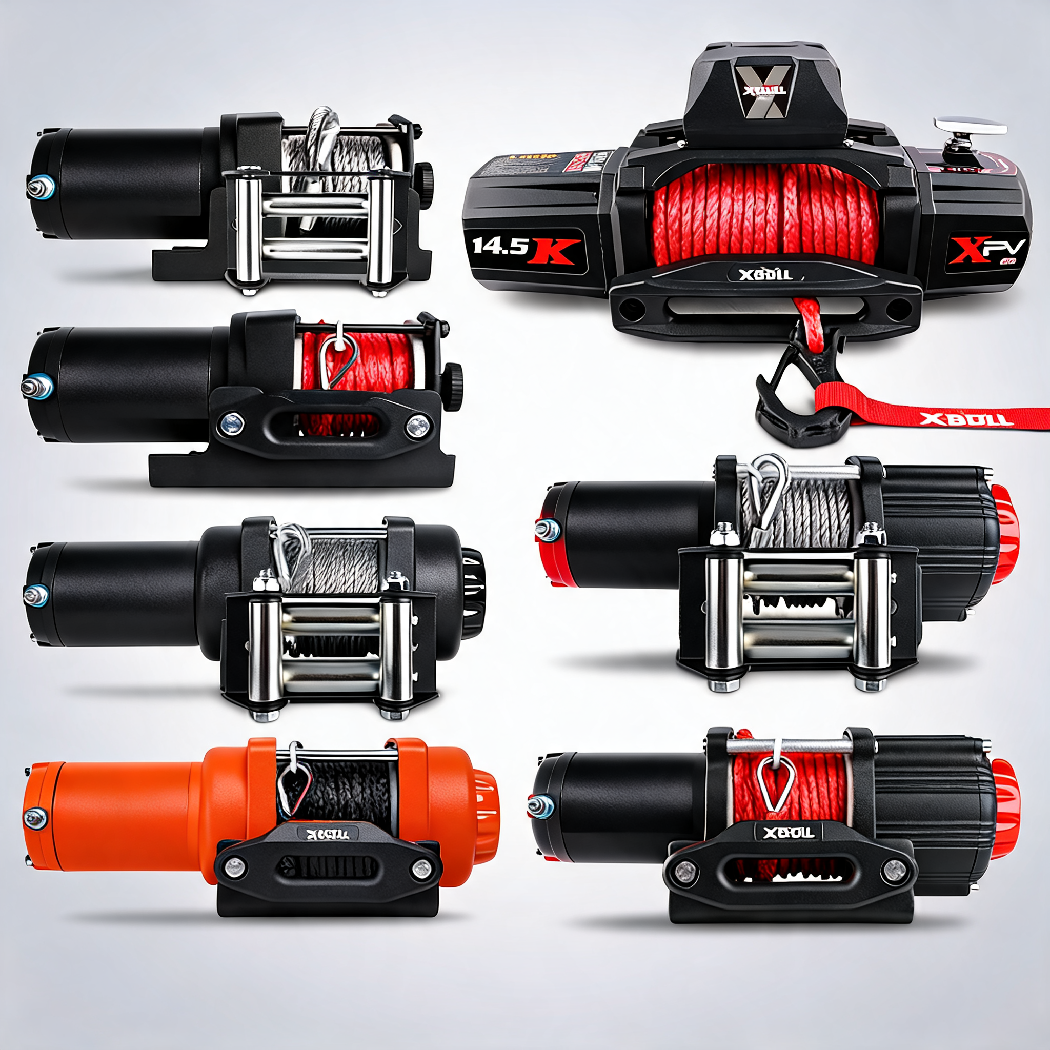 X-BULL electric winch 12V 5000LBS steel cable wireless remote ATV UTV boat trailer