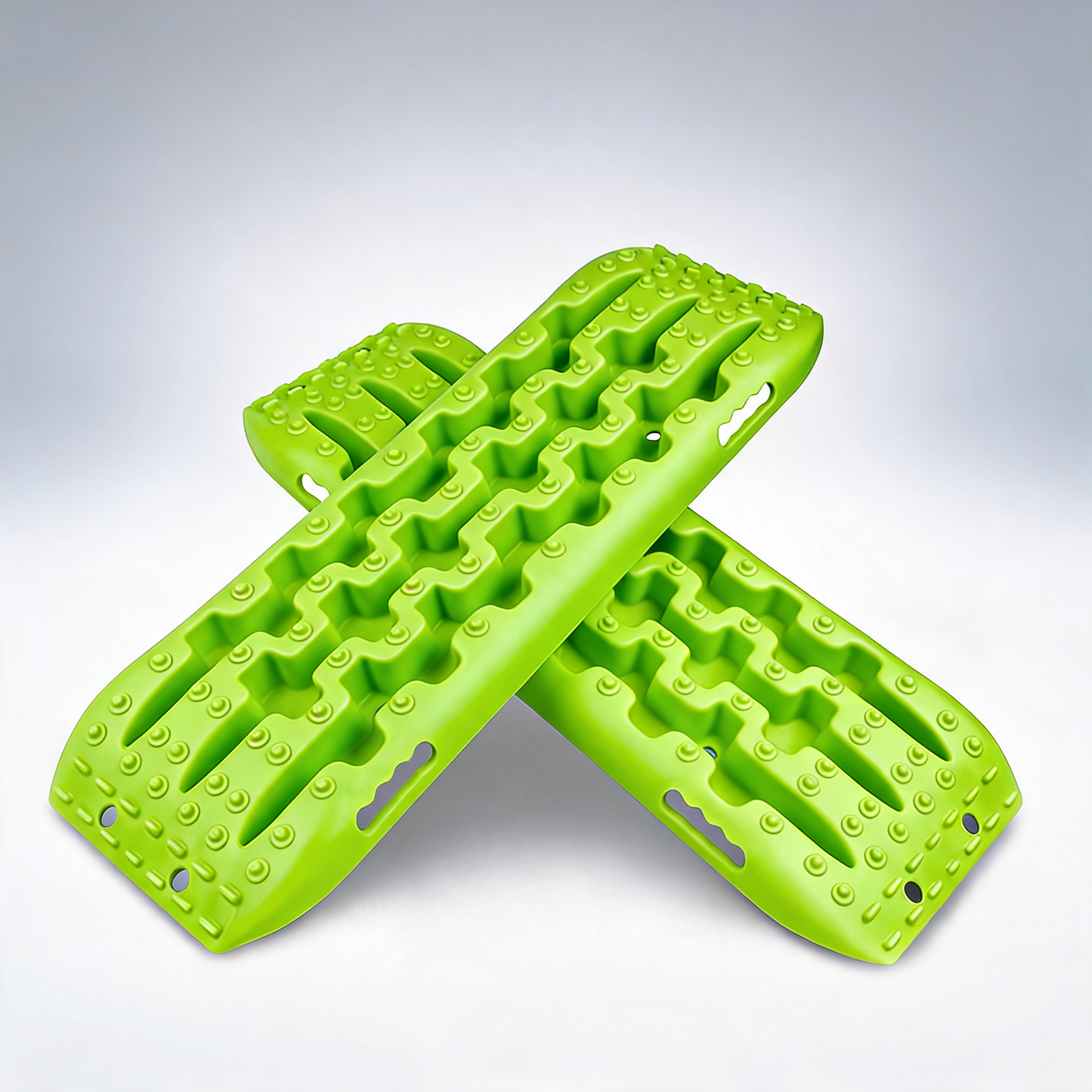X-BULL recovery tracks boards 10T 2PCS truck snow mud 4WD offroad Gen2.0 91cm green