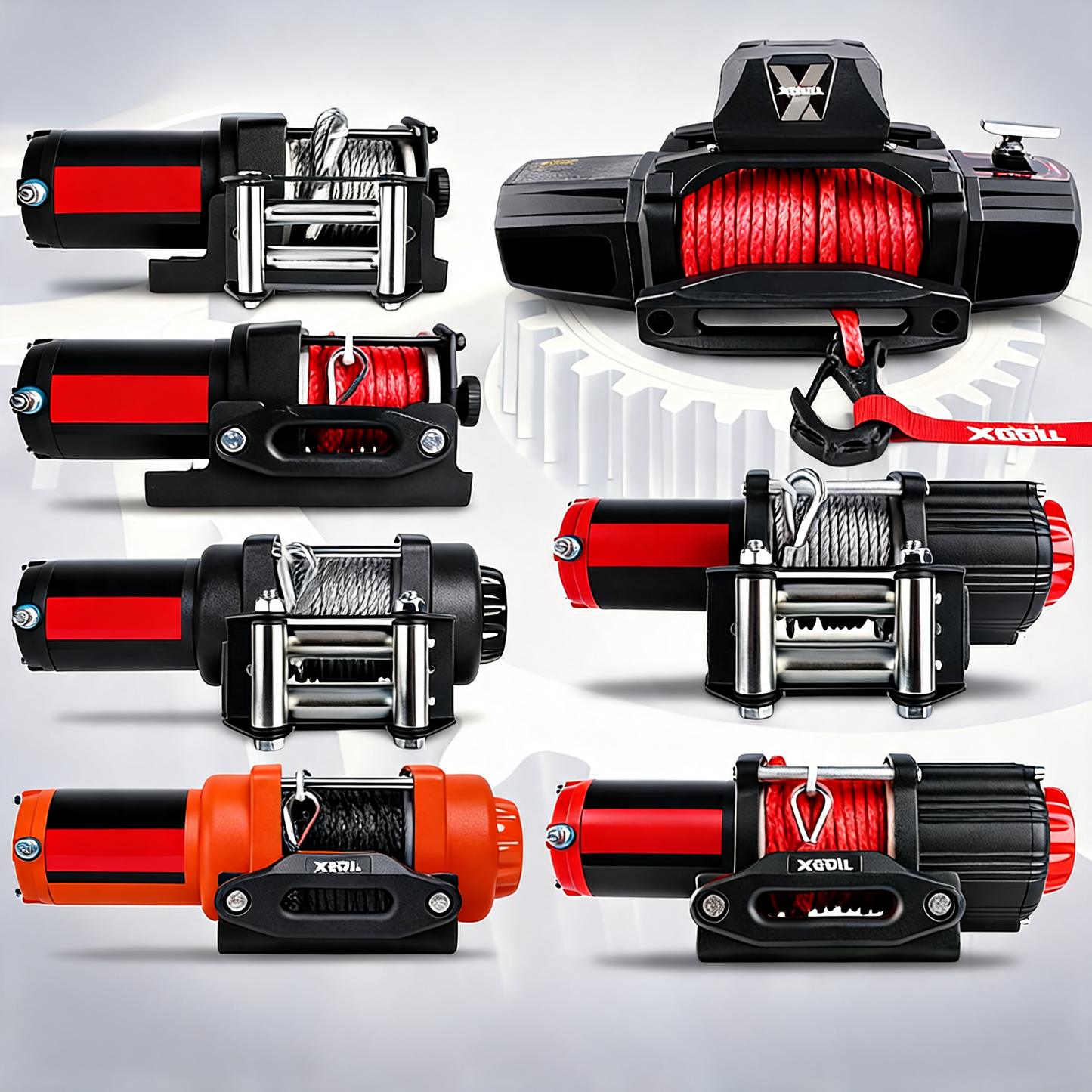 X-BULL electric winch 12V 3000LBS synthetic rope ATV UTV boat trailer with 2 x wireless remote