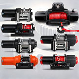 X-BULL electric winch 12V 3000LBS synthetic rope wireless remote ATV UTV boat trailer