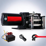 X-BULL electric winch 3000lbs steel wire cable 12V boat ATV UTV winch trailer 2 units