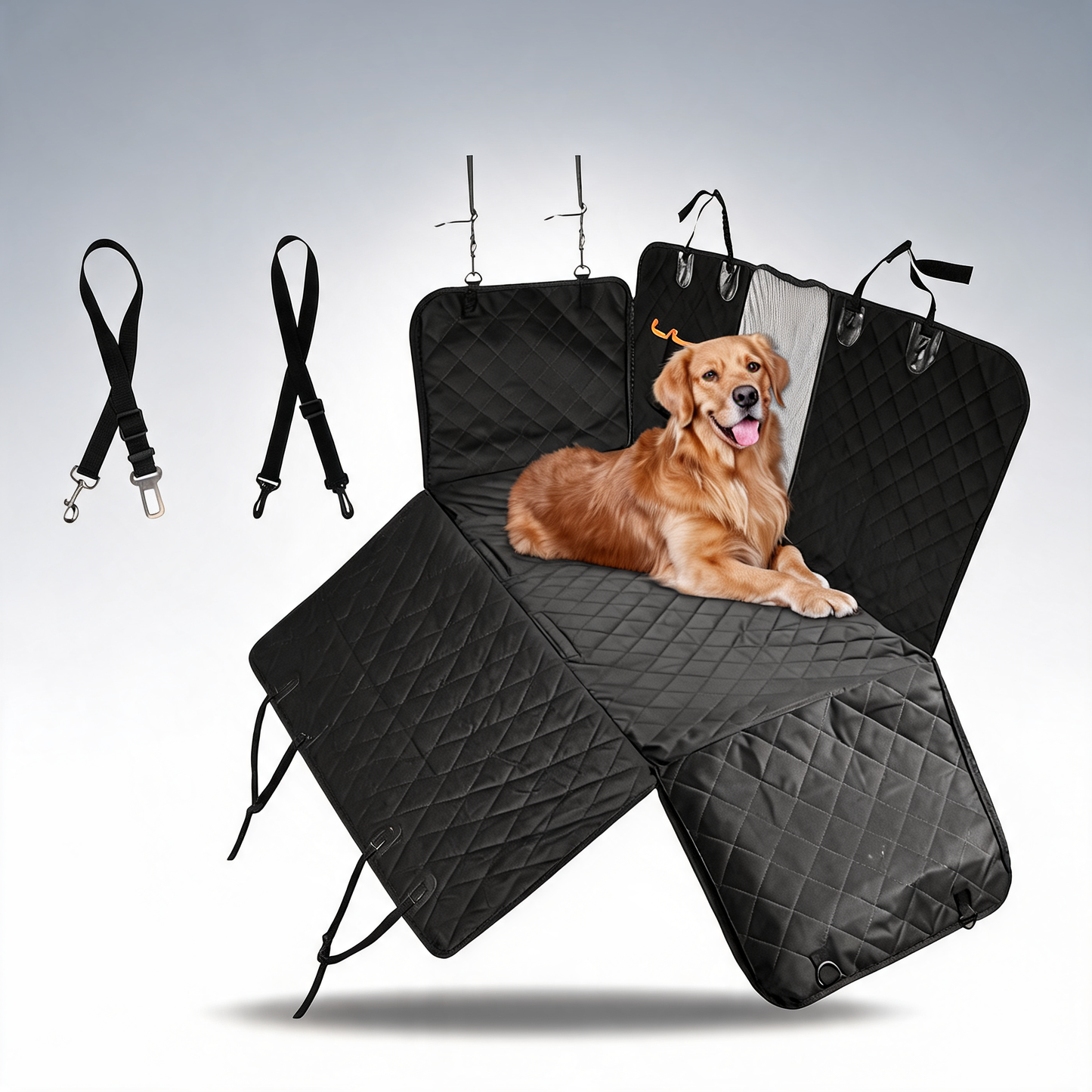 Pet dog waterproof seat cover protector hammock back rear bench mat for car SUV