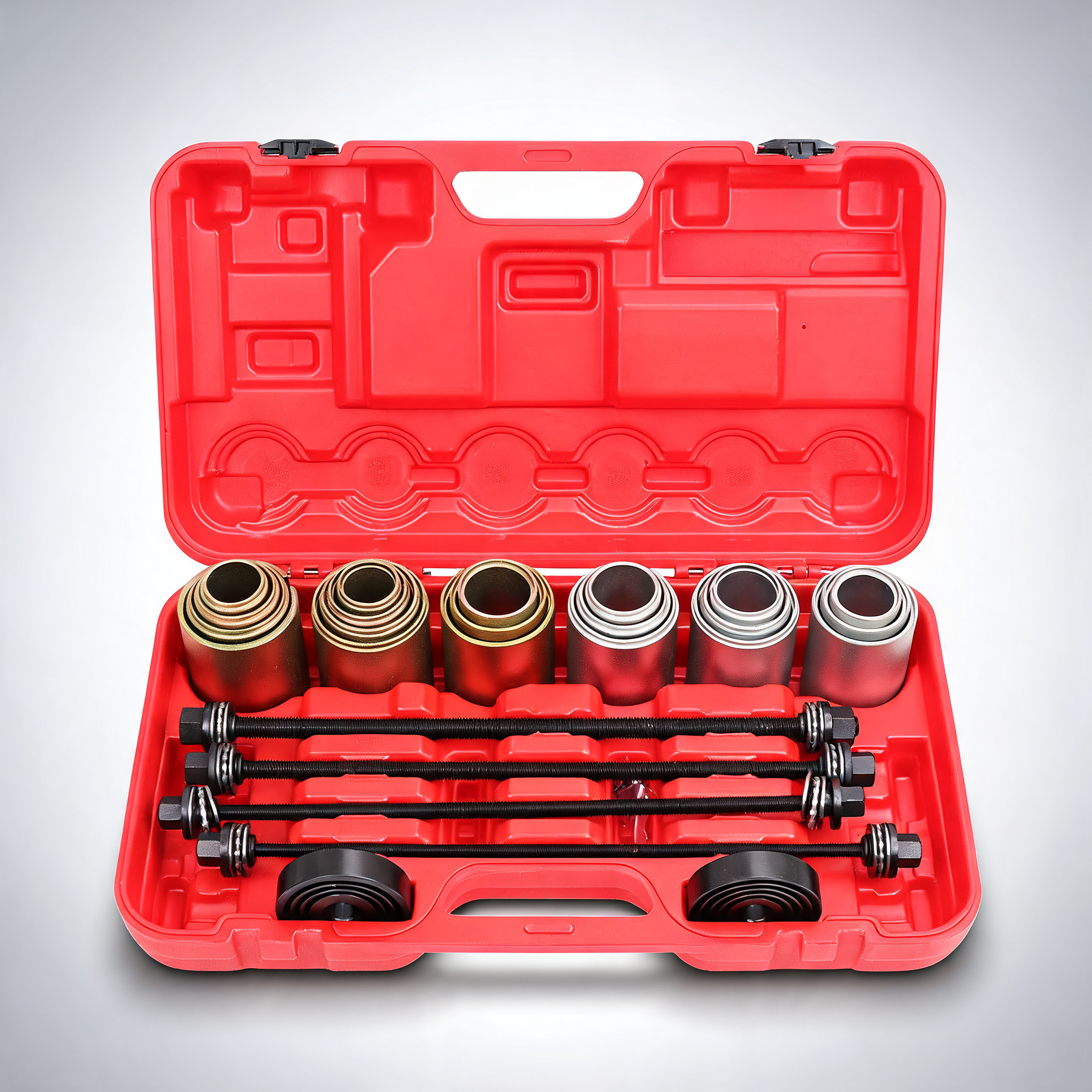 26pc universal press and pull sleeve kit for bush bearing removal on LCV and HGV engines