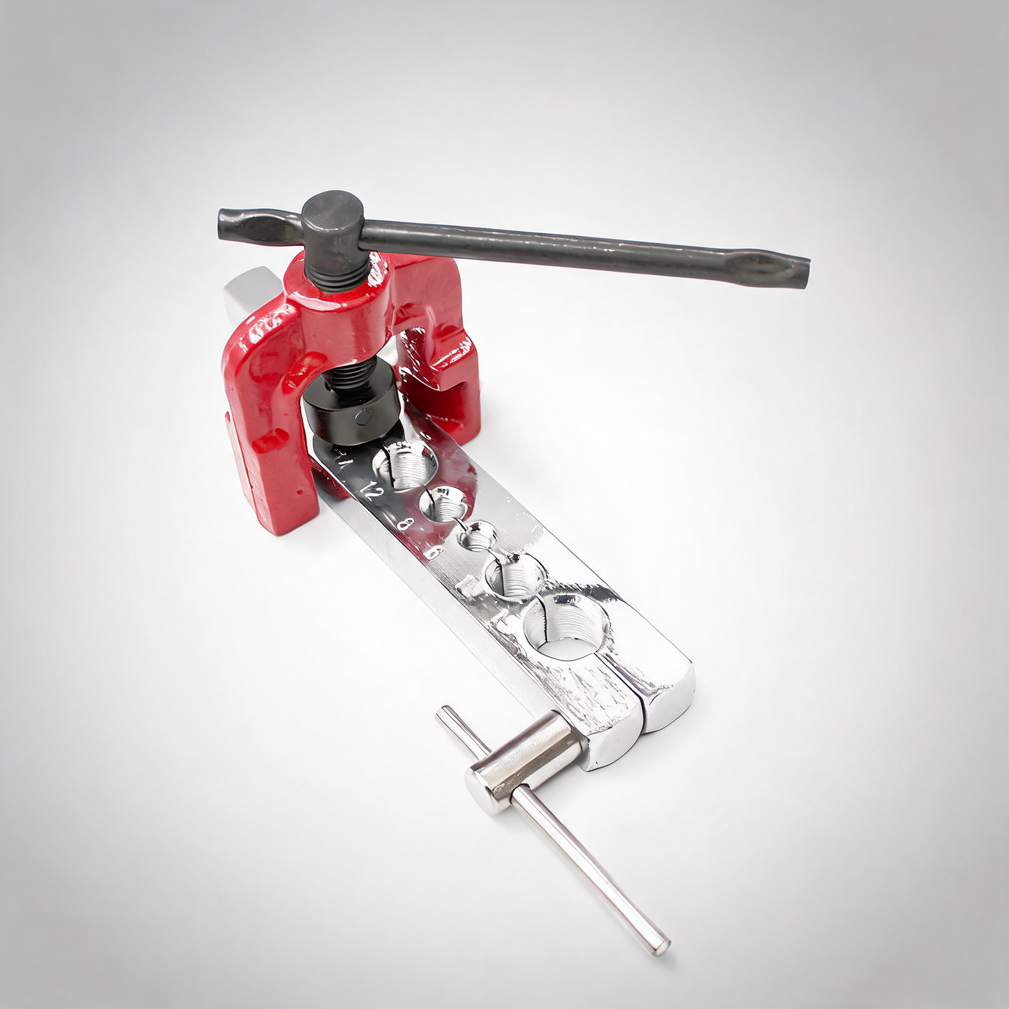 2 piece flaring tool kit with tubing pipe flaring dies for air brake line