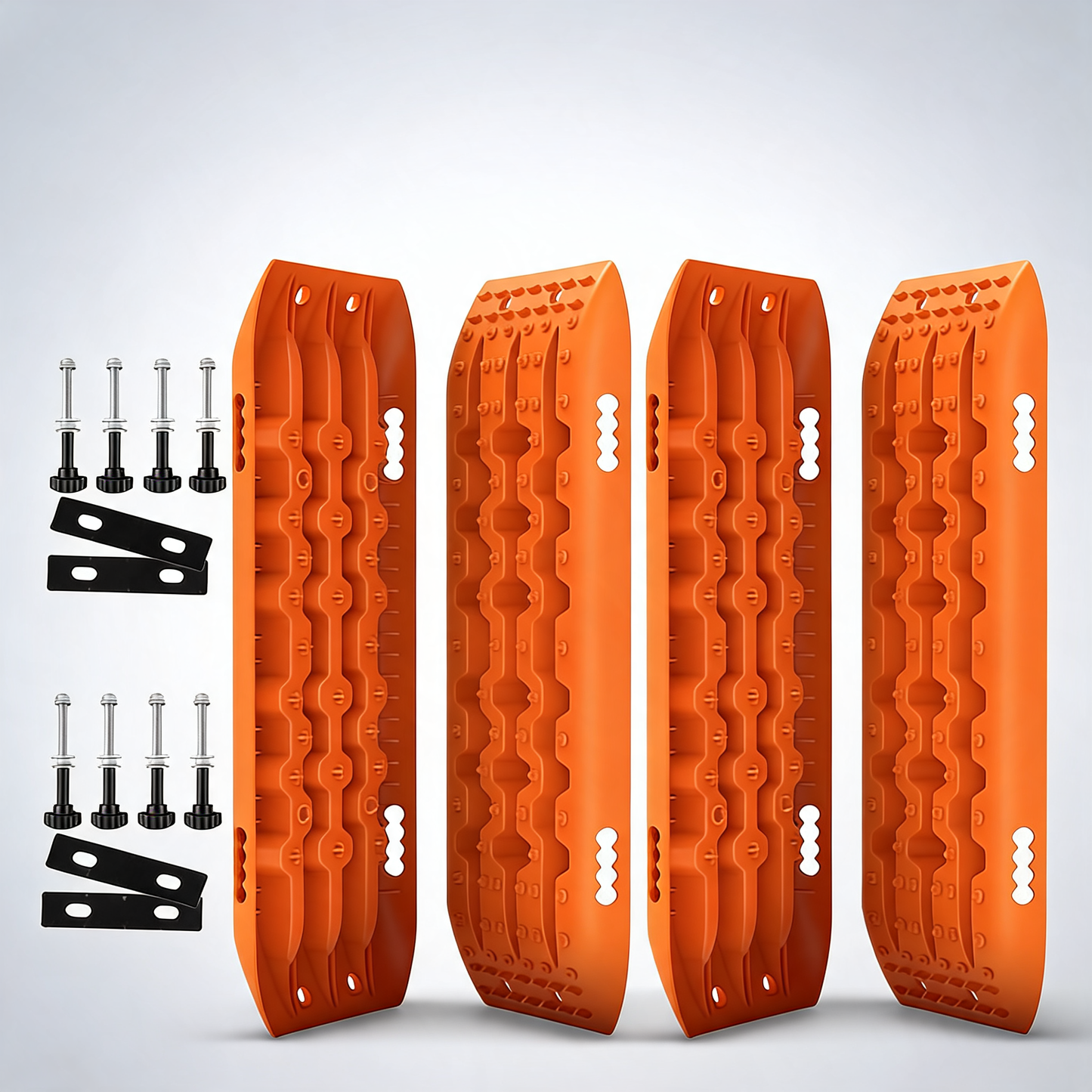 X-BULL 4WD recovery tracks 10T 2 pairs sand mud tracks mounting bolts pins gen 2.0