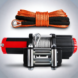 X-BULL 12V electric winch 5000LBS wireless with steel cable and 13m synthetic rope for ATV and boat