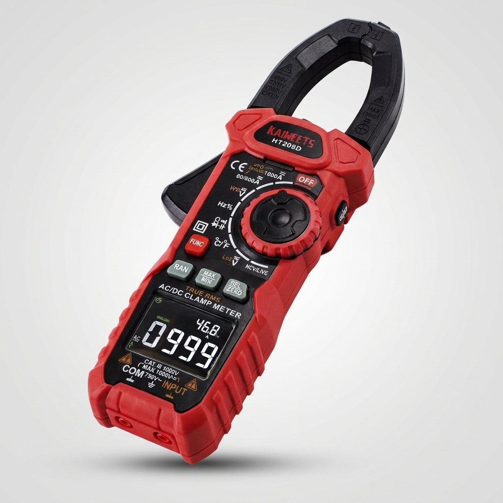 KAIWEETS HT208D inrush clamp meter 1000A true RMS AC/DC current amp meter