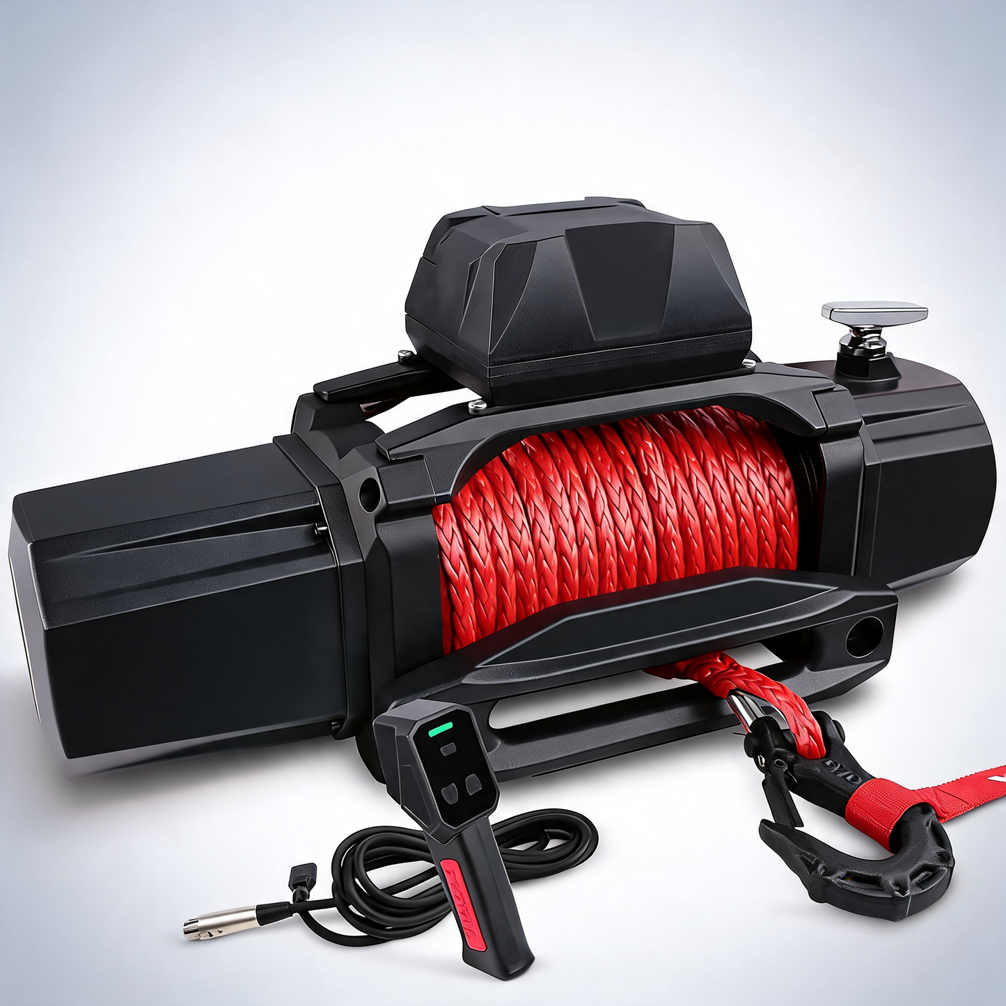 X-BULL 12V electric winch 14500LBS synthetic rope