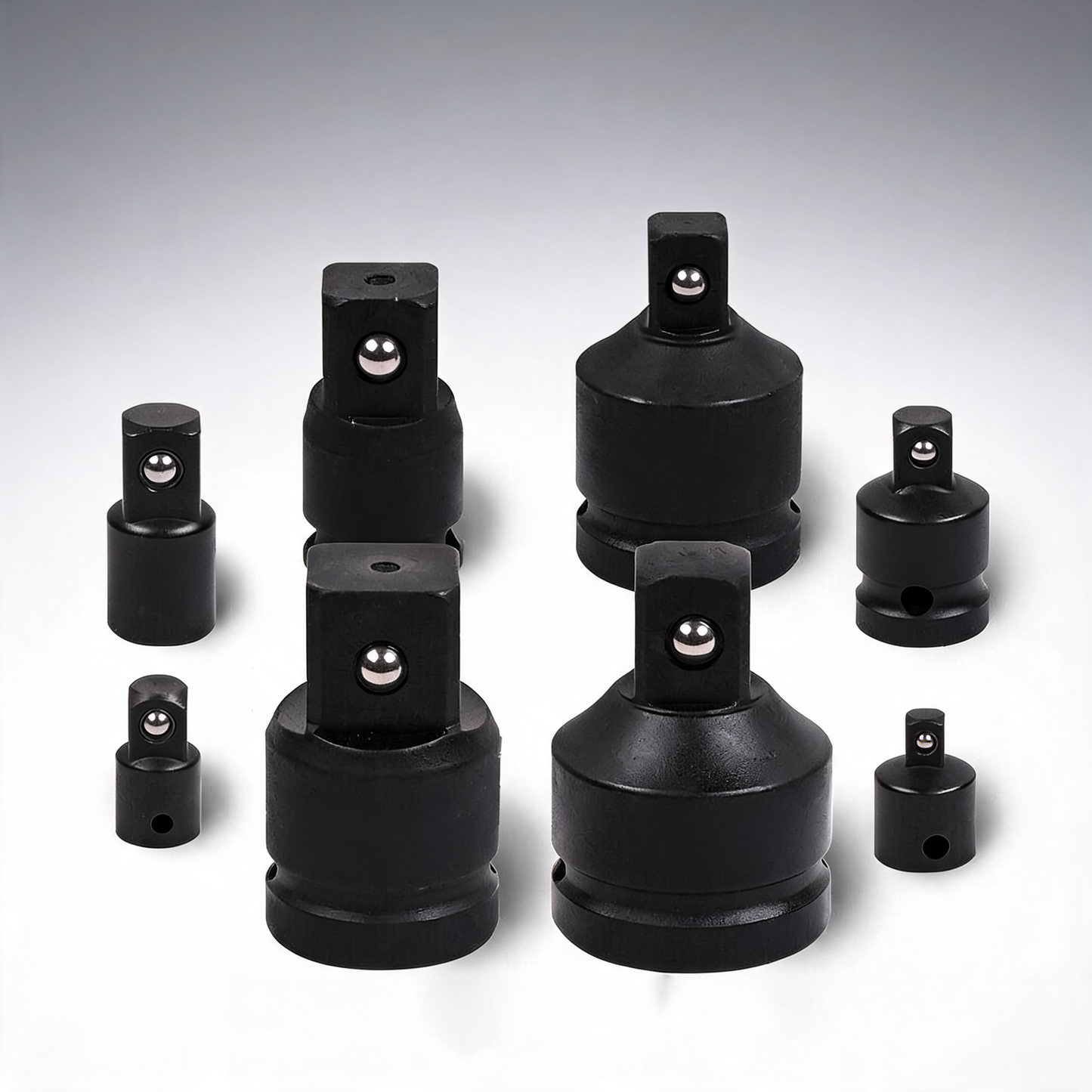 8pc heavy duty impact socket reducer set with adaptor for ratchet wrench and case