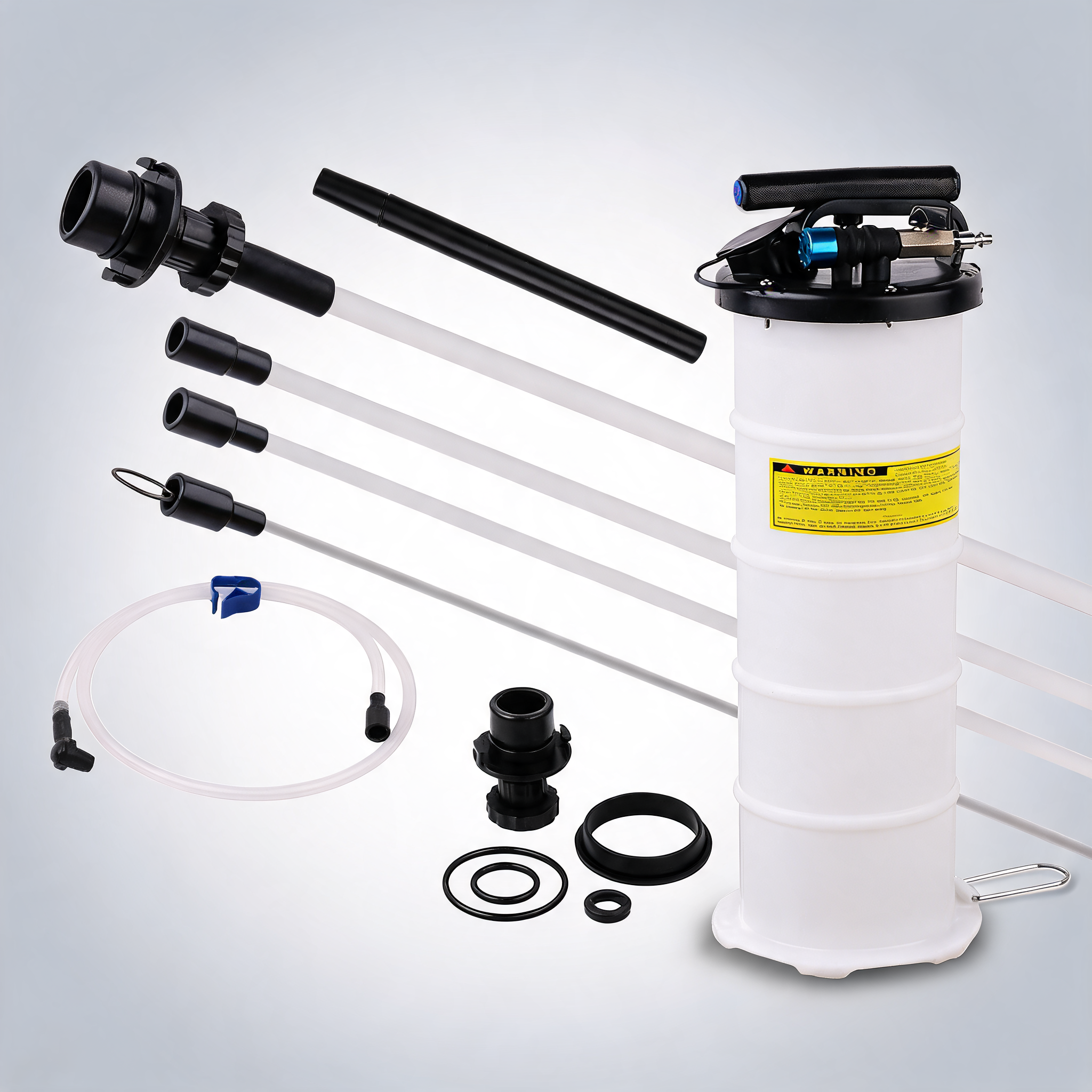 HORUSDY 7L manual and pneumatic oil extractor for waste fluid transfer and suction