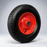 16in wheelbarrow trolley wheel 4.80/4.00-8 pneumatic tyre with 25.4mm bore and steel rim