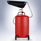 T-REX 80L mobile waste oil drainer, telescopic, with air compressor fitting for workshop