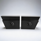 Under tray tool box underbody pair set 600mm in black aluminium