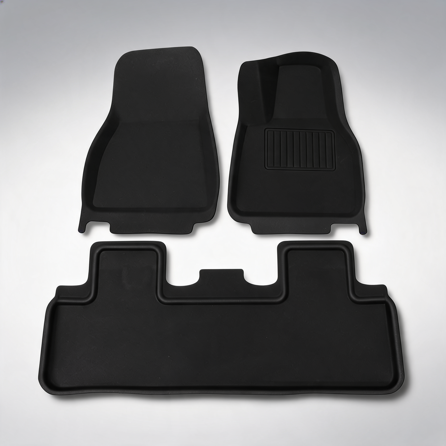 Weisshorn Tesla Model Y rubber mats and carpets front and rear set RHD 2021-2024