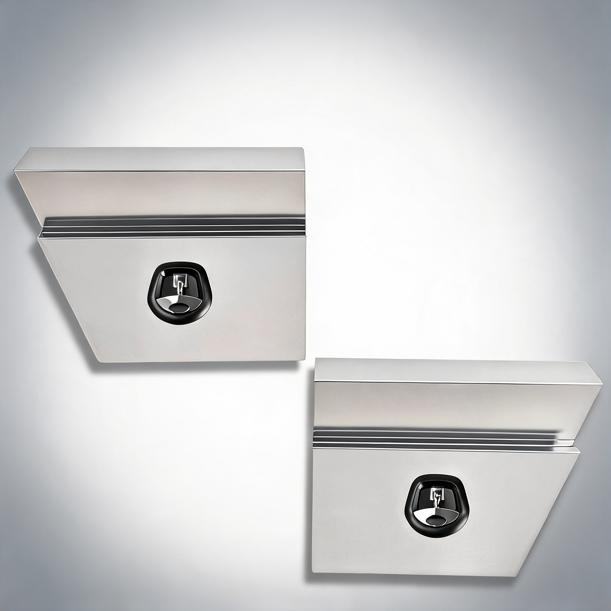 Under tray tool box underbody pair set 600mm aluminium
