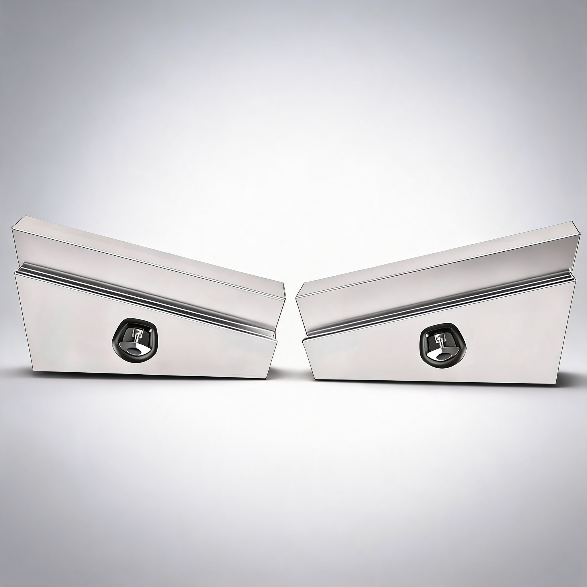 Under tray tool box underbody pair set 900mm aluminium