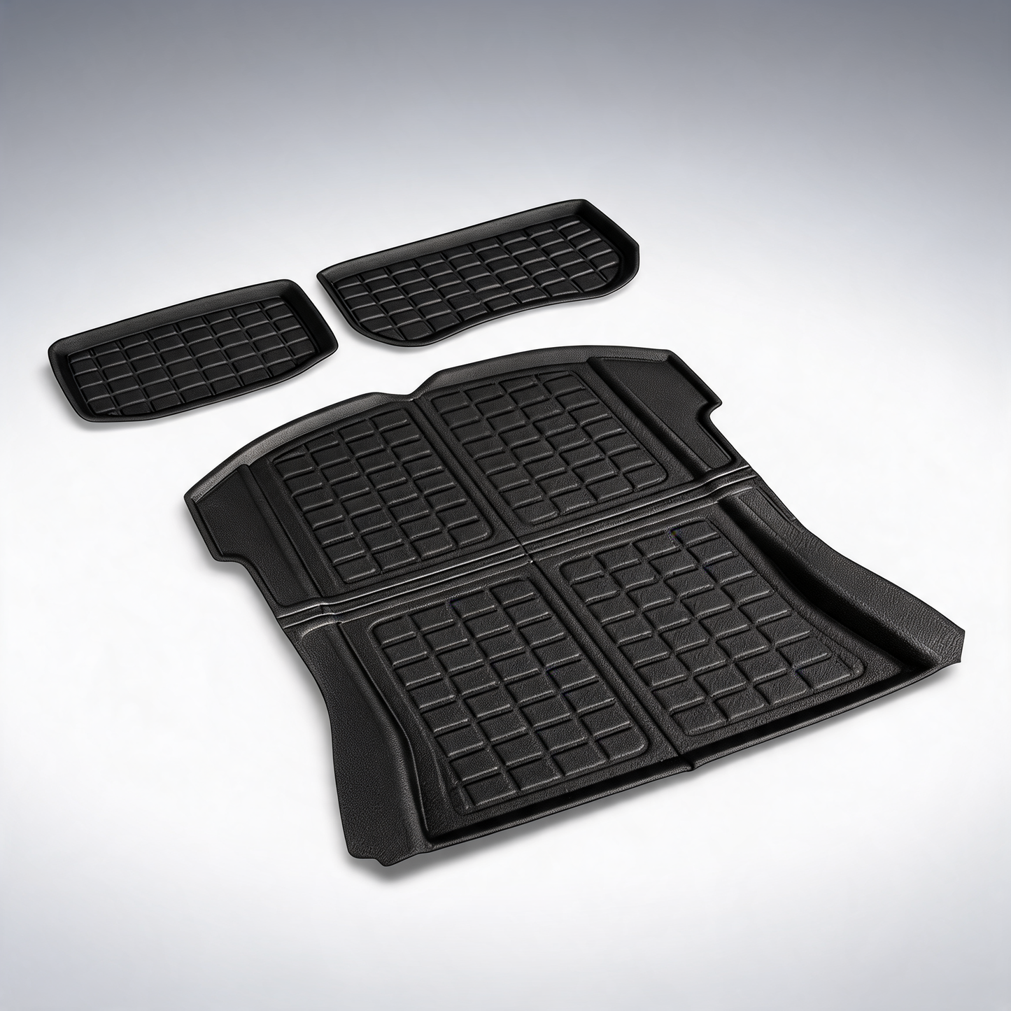 3-piece car cargo, trunk and toolbox rubber mats for Tesla Model 3 2021-2022