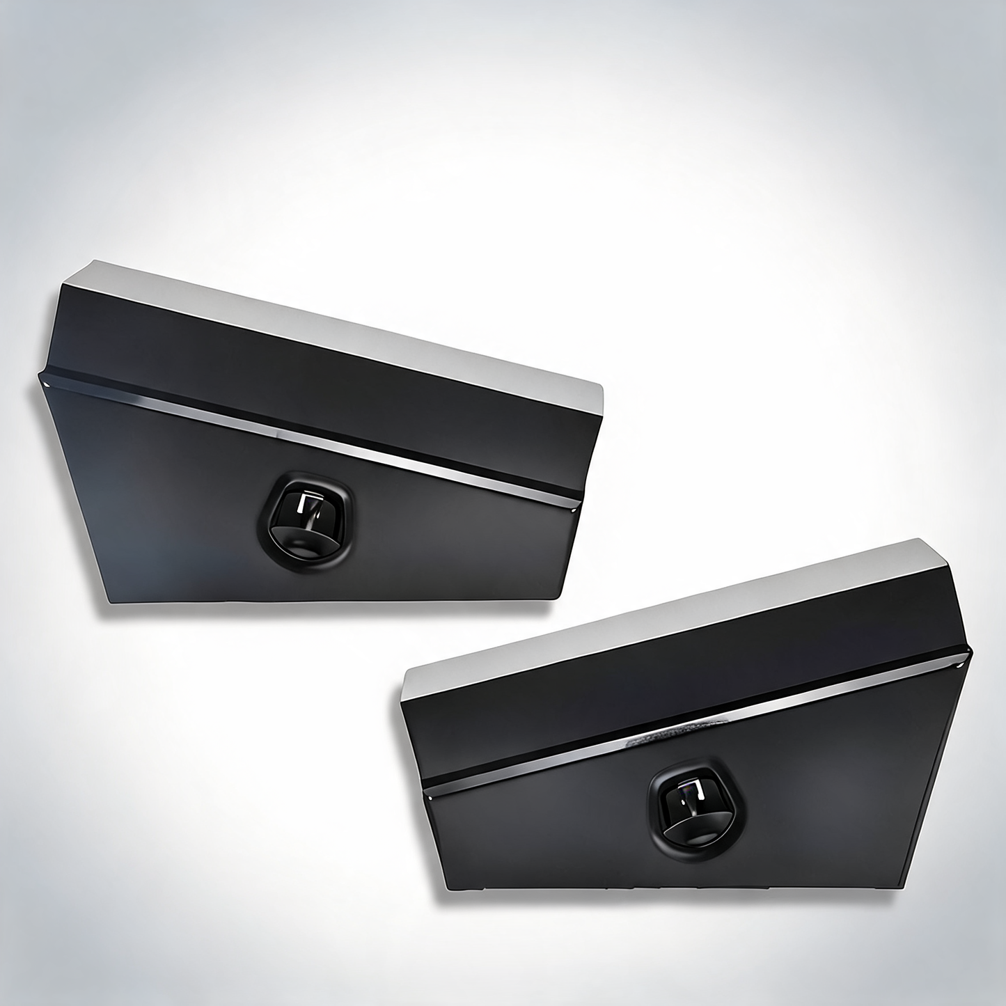 Under tray tool box underbody pair set 750mm in black steel