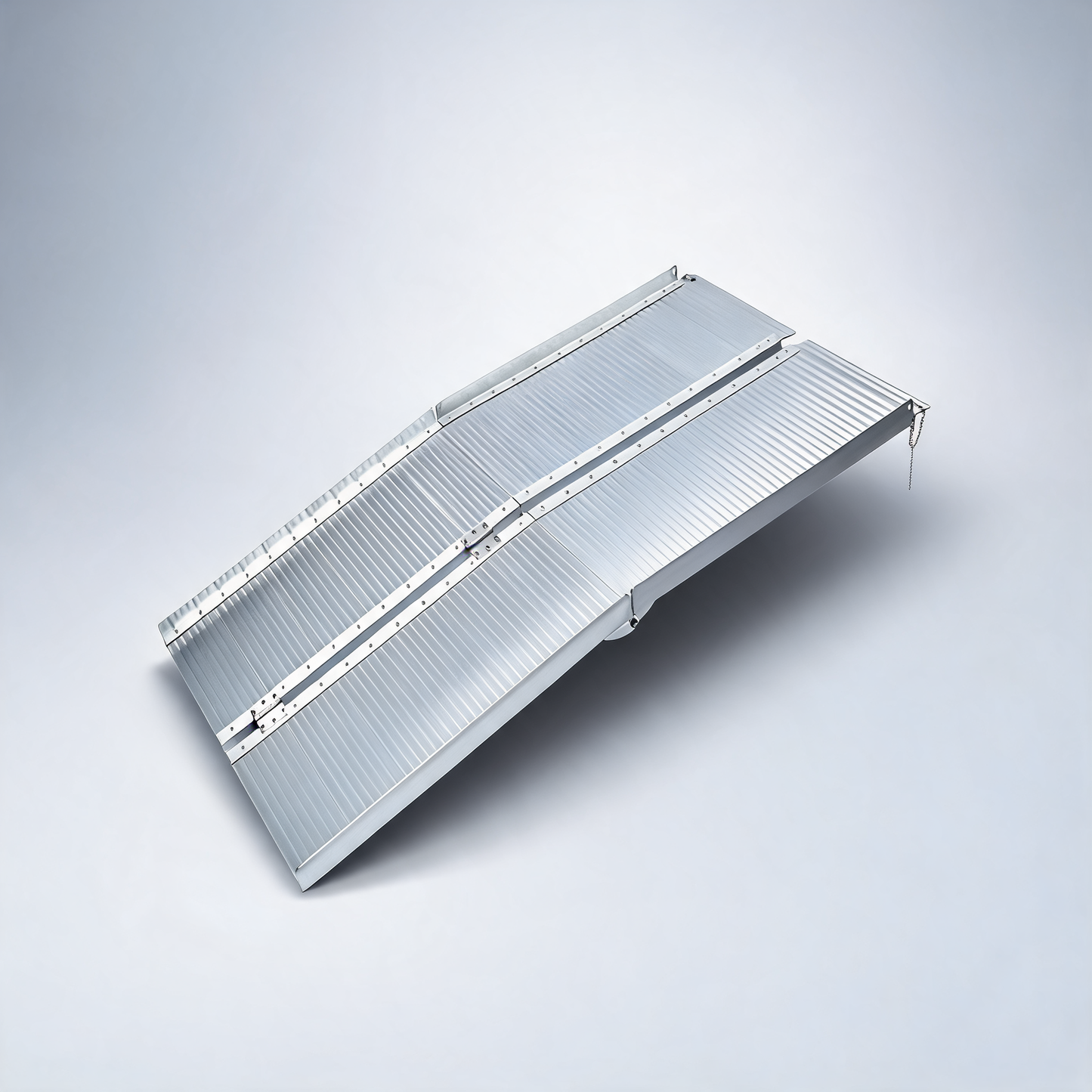 Kartrite 4ft aluminium foldable wheelchair ramp non-slip in silver