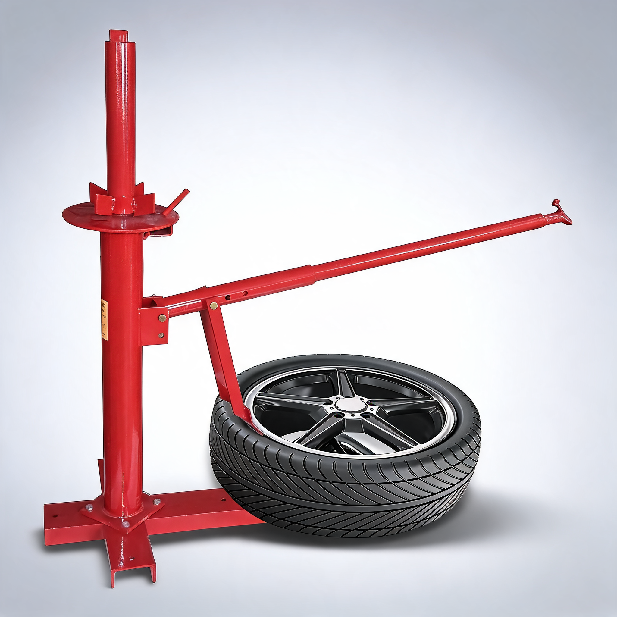 Manual portable hand tyre changer with bead breaker tool for home, shop and auto
