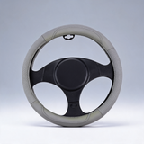 Oklahoma grey leather steering wheel cover