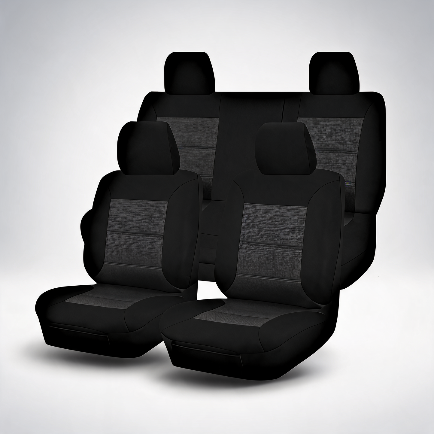 Premium jacquard seat covers for Nissan Frontier D40 dual cab 2006-2015