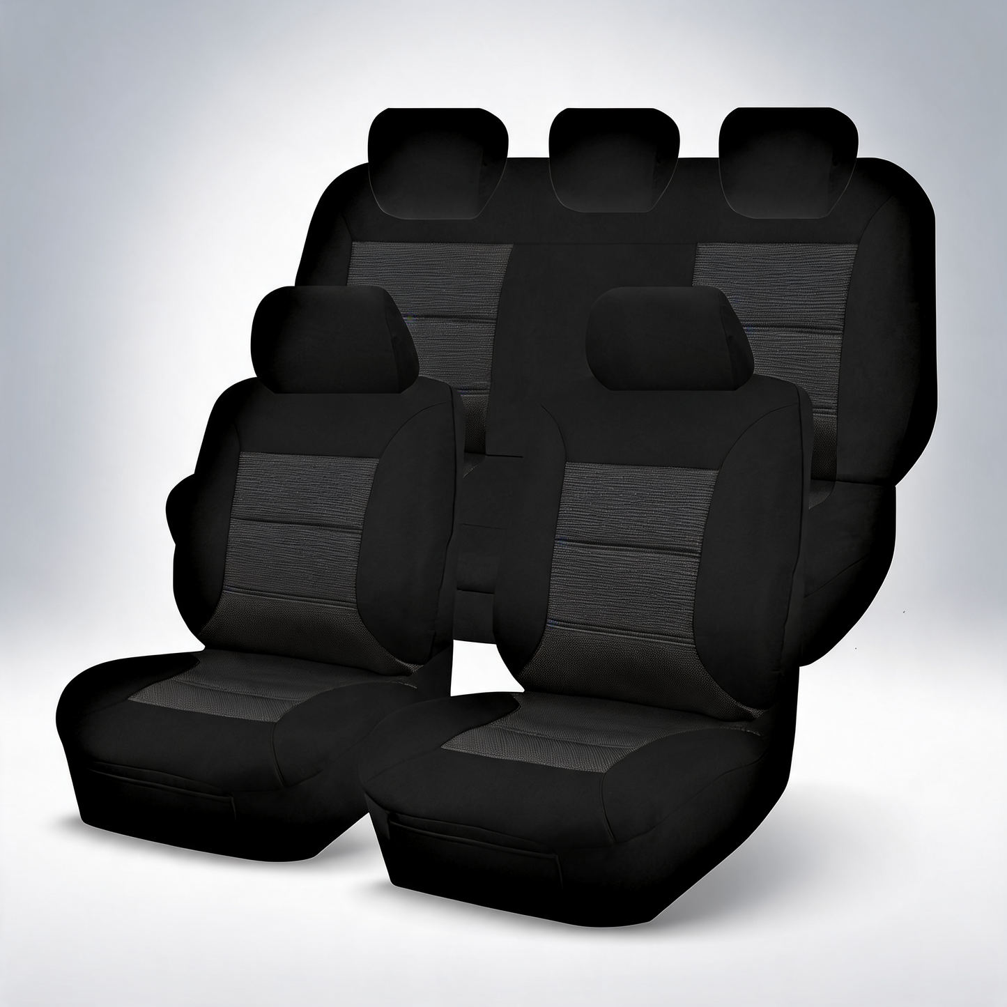 Premium black front seat covers for Mazda BT-50 UP Series dual cab 2011-2015