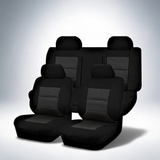 Premium black front seat covers for Ford Falcon FG Series sedan 2008-2016